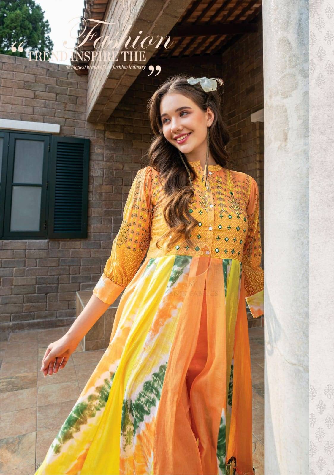 Breezy vol-2 by Anu fabrics 2951 TO 2956 SERIES Indian PURE MAL COTTON party wear kurti with pant At Wholesale Price